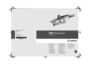 Посібник Bosch GWS 24-300 J Кутошліфувальна машина