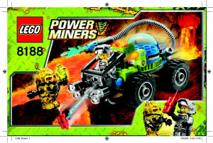 Manual Lego set 8188 Power Miners Fire blaster