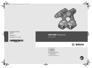 사용 설명서 보쉬 GSR 14.4V-LI 드릴 다이버