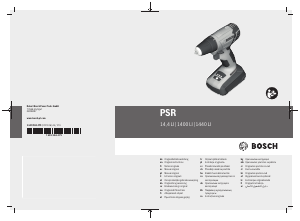 Manuál Bosch PSR 14.4 LI Akušroubovák