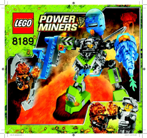 Manual de uso Lego set 8189 Power Miners Mech magma