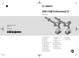 사용 설명서 보쉬 GSB 18V-150 C 드릴 다이버