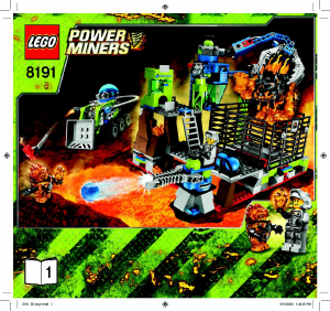 Mode d’emploi Lego set 8191 Power Miners Lavatraz