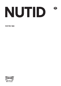 Handleiding IKEA NUTID FCF191/100 Koel-vries combinatie