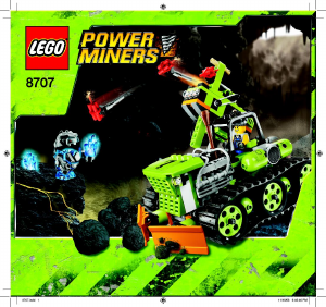 Bruksanvisning Lego set 8707 Power Miners Stenblock blaster