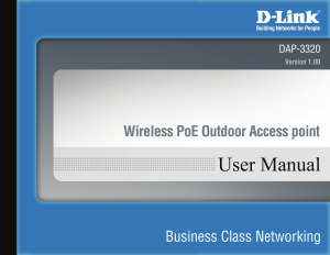 Manual D-Link DAP-3320 Access Point