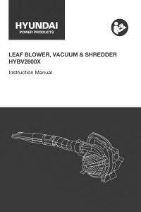 Manual Hyundai HYBV2600X Leaf Blower
