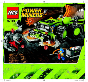 Bedienungsanleitung Lego set 8708 Power Miners Gesteinsfräser