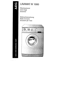 Manuale AEG LAVW1000 CH Lavatrice