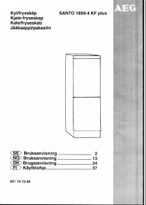Bruksanvisning AEG S1859-4 KF Plus Kyl-frys