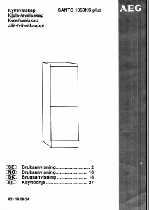 Bruksanvisning AEG S1859KS Kyl-frys