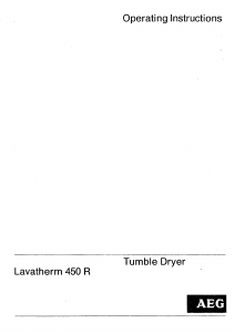 Manual AEG LTH450R Dryer