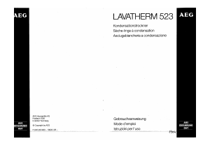 Manuale AEG LTH523-W Asciugatrice
