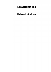 Manual AEG LTH630 Dryer