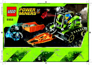 Manual de uso Lego set 8958 Power Miners Molinillo de granito