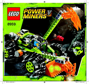 Bruksanvisning Lego set 8959 Power Miners Klo grävare