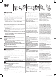 Manual Epson ELPGS01 Óculos 3D