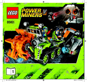 Manual de uso Lego set 8961 Power Miners Barredora cristal