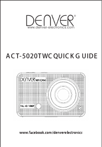 Mode d’emploi Denver ACT-5020TW Caméscope action