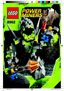 Mode d’emploi Lego set 8962 Power Miners Le roi des monstres des roches