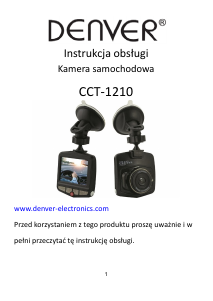 Instrukcja Denver CCT-1210MK2 Action cam