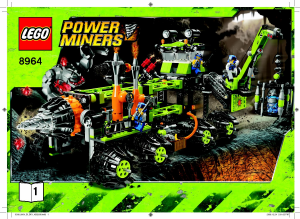 Manual de uso Lego set 8964 Power Miners Centro de comando titanio