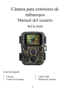 Manual de uso Denver WCS-5020 Action cam