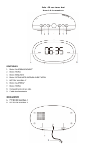 Manual de uso Denver EC-420NR Despertador