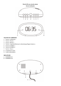 Mode d’emploi Denver EC-420NR Réveil