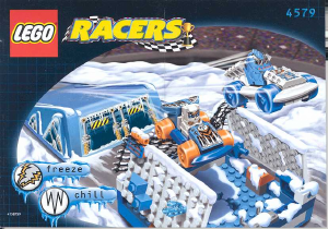 Manual de uso Lego set 4579 Racers Coches de Freeze y Chill con pista helada