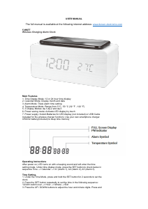 Manual Denver ECQ-104NL Alarm Clock