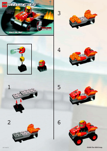 Bruksanvisning Lego set 4582 Racers Red bullet