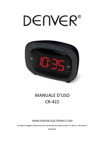 Manuale Denver CR-422 Radiosveglia