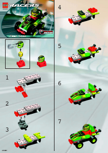 Bedienungsanleitung Lego set 4590 Racers Flash Turbo