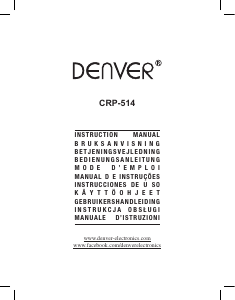 Mode d’emploi Denver CRP-514 Radio-réveil