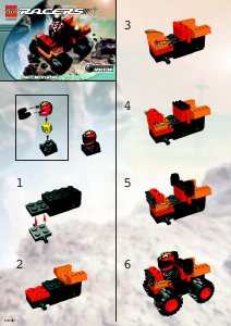 Handleiding Lego set 4592 Racers Red monster