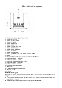 Manual Denver CRQ-107 Rádio relógio