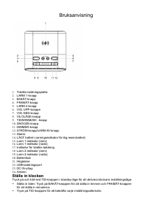 Manuale Denver CRQ-107 Radiosveglia