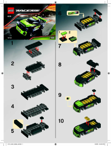Manual de uso Lego set 8119 Racers Coche thunder racer