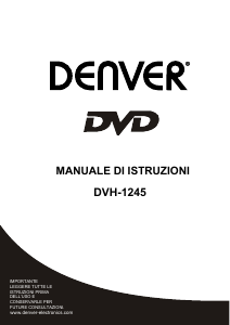 Manuale Denver DVH-1245 Lettore DVD