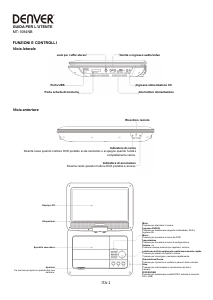 Manuale Denver MT-1084NB Lettore DVD