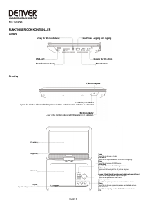 Bruksanvisning Denver MT-1084NB DVD spelare