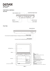 Manual Denver MT-1084NB DVD Player