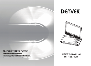 Mode d’emploi Denver MT-1087T2H Lecteur DVD