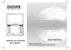 Manual de uso Denver MT-1150T2H Reproductor DVD