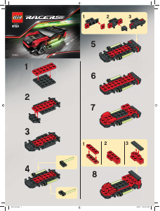 Manual Lego set 8150 Racers ZX turbo