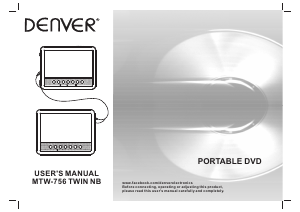 Manual Denver MTW-756TWINNB Leitor de DVD