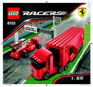 Manual de uso Lego set 8153 Racers Camión Ferrari F1