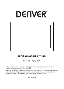 Bedienungsanleitung Denver PFF-1017BLACK Digitaler bilderrahmen