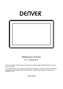 Manuale Denver PFF-1160HBLACK Cornice digitale